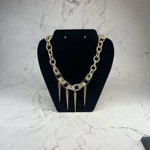 4/$15 Statement Necklace - Spikes and Chunky Chain Links
